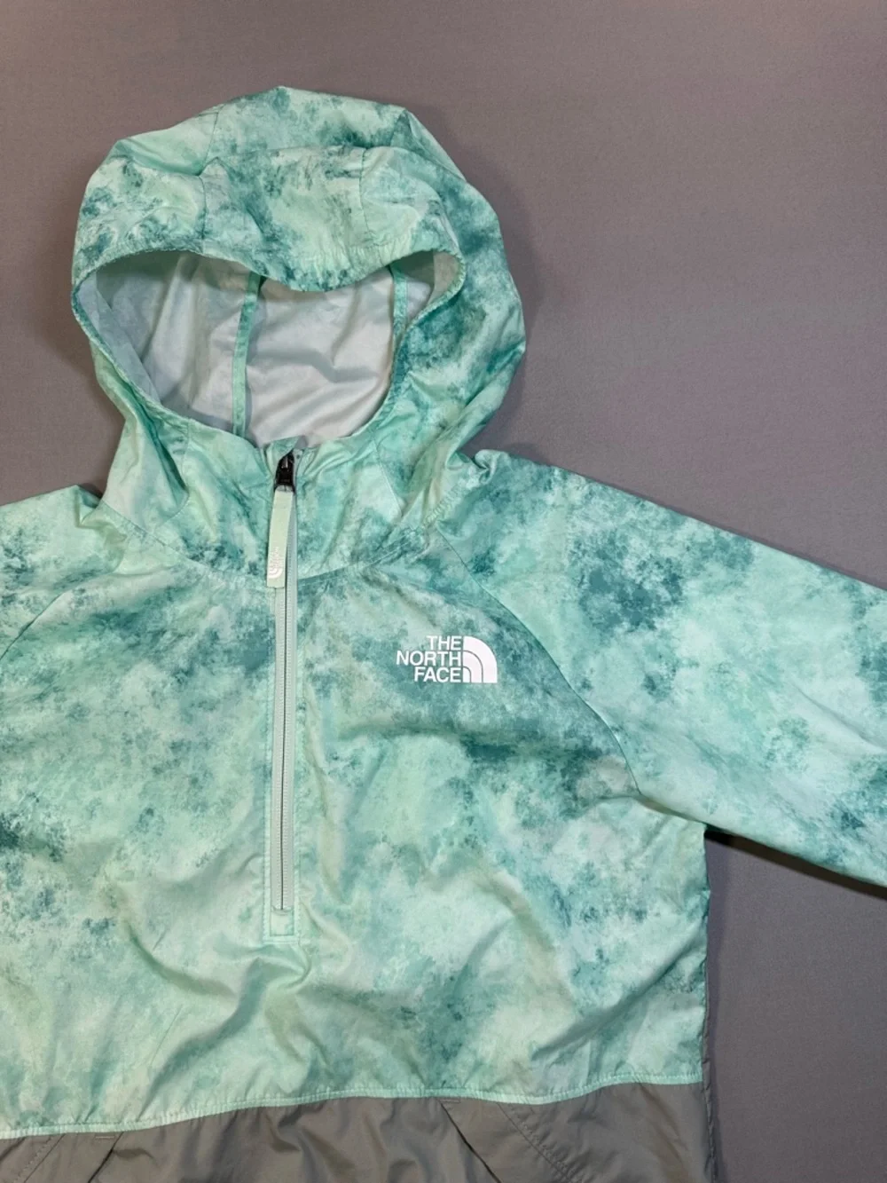The North Face Packable Half-Zip Pullover Wind Hood Jacket - Youth Large 14/16